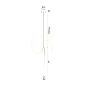 Függőlámpa ARGON RIO fekete LED 4W SKU 8329 small 4