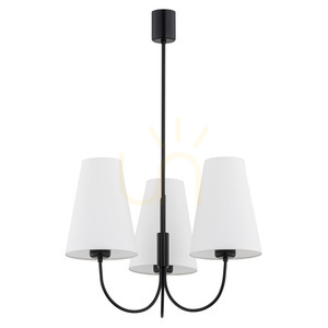 Csillár ARGON Safiano 3xE27 fehér fekete 490 mm 6268 small 1