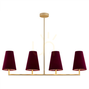Függőlámpa ARGON Safiano bordó-arany 4xE27 1829 small 0