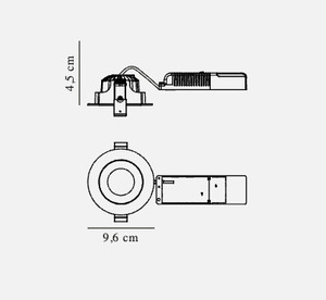 Aliki Downlight Fekete Nordlux small 4