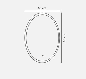Nordlux Dovina 60 Clear LED világító tükör 4000 K small 2