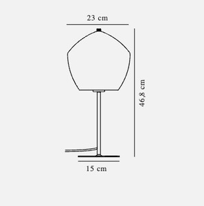 Orbiform Smoke asztali lámpa Nordlux small 3