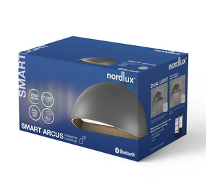 Nordlux Arcus Smart szürke kültéri fali lámpa small 8