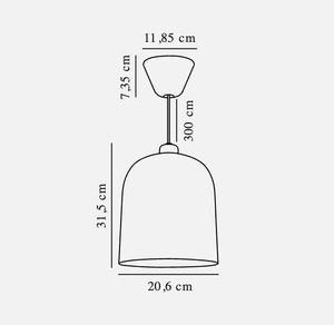 Angle E27 függesztéklámpa szürke 20,6 cm Nordlux small 4