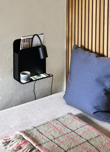 Nordlux Roomi fekete GU10 8 W-os fali lámpa polccal és USB-porttal 2112551003 small 4