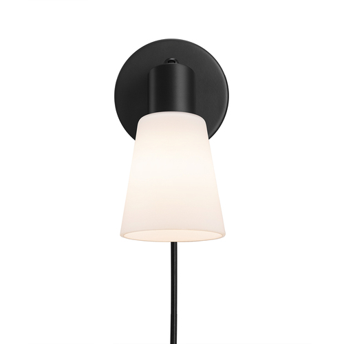 Jelölje be Cole fali lámpa Fekete/Opal Nordlux