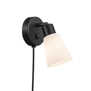 Cole fali lámpa Fekete/Opal Nordlux small 2