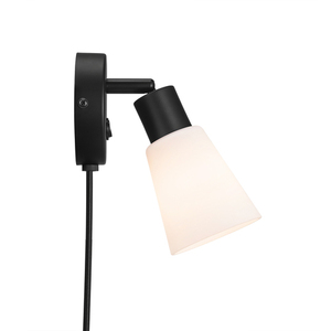 Cole fali lámpa Fekete/Opal Nordlux small 3