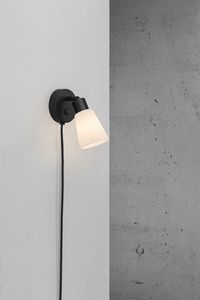Cole fali lámpa Fekete/Opal Nordlux small 0