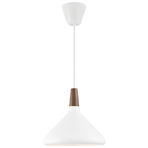 Nordlux DFTP Nori 27 függesztett lámpa, fehér, ø27 cm, E27, dió fa small 3