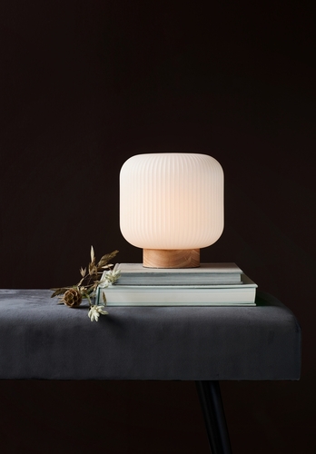 Jelölje be Milford asztali lámpa Ash/Opalwhite by Nordlux