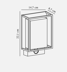 Kültéri fali lámpa mozgásérzékelővel Nestor fekete IP44 Nordlux small 5