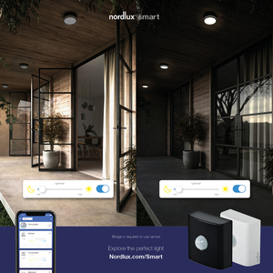Mozgás- és alkonyérzékelő Nordlux Smart Sensor 49091003 Bluetooth vezeték nélküli IP54 fekete small 0