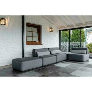 Kerti kanapé modul SIT SIT Outdoor STRAW PUF L szürke, levehető huzat, 102 cm small 4