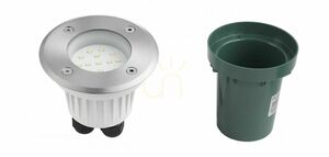 Kültéri LED süllyeszthető lámpa SU-MA ezüst 1W IP67 ST 5024 small 1