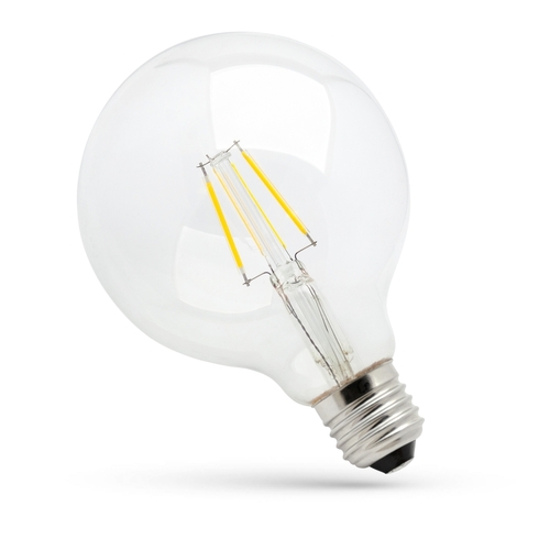 Jelölje be Led Glob G95 E27 230 V 4 W Cog Ww Clear Dimmable Spectrum 230 V 4 W Cog Ww Clear Dimmable Spectrum