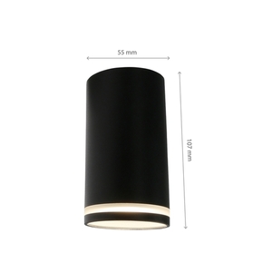 Chloe Mini gyűrű felszíni szerelésű Gu10 230 V Ip20 Fi55 * 107mm Fekete Immobile 6 Chloe Mini gyűrű felszíni szerelésű Gu10 230 V Ip20 Fi55 * 107mm Fekete Immobile small 6