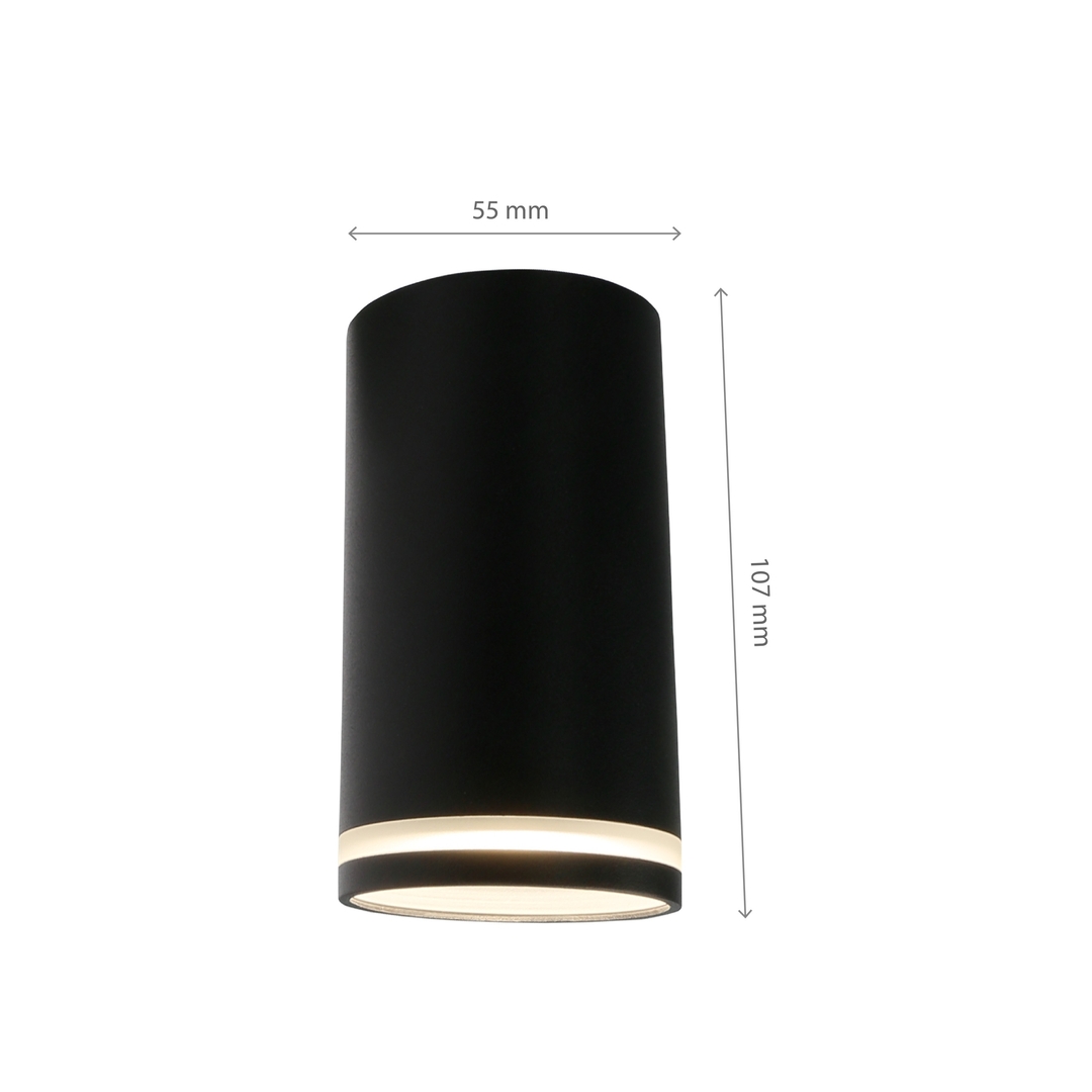 Kilátás Chloe Mini gyűrű felszíni szerelésű Gu10 230 V Ip20 Fi55 * 107mm Fekete Immobile Chloe Mini gyűrű felszíni szerelésű Gu10 230 V Ip20 Fi55 * 107mm Fekete Immobile