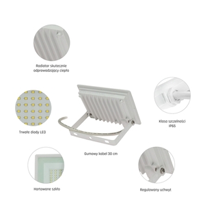 Noctis Lux 3 reflektor 30 Ww 230 V Ip65 150x110x27 fehér small 5