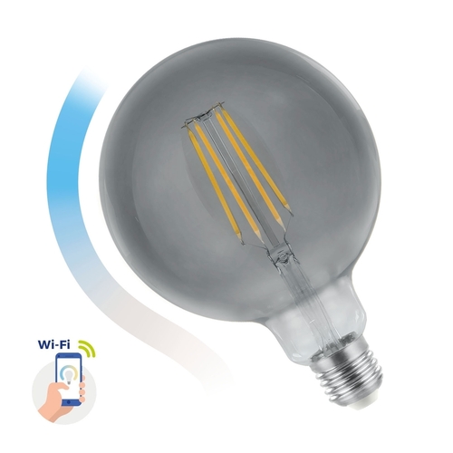 Jelölje be Led Glob G125 4,9 W E27 fogaskerék 230 V Cct (4000 K 6500 K)+Dim Modernshine Wi Fi/Bt Spectrum Smart