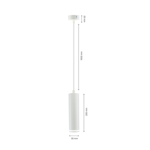 Madara Mini gyűrű Gu10 túlnyúló bázis 230 V Ip20 Fi55*200mm fehér kábel 1m small 8