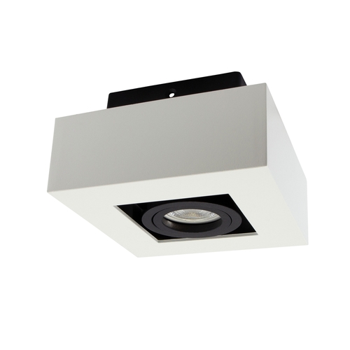 Jelölje be Mirora Gu10 felszíni Gu10 250 V Ip20 145 X145 X85mm fehér fekete négyzet alakú mozgatható