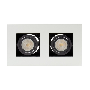 Mirora Gu10 X2 felszíni szerelt Gu10 250 V Ip20 255 X145 X85 Mm Fehér Fekete téglalap alakú mozgatható small 4