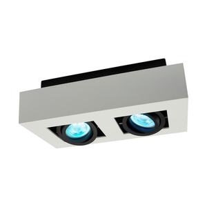 Mirora Gu10 X2 felszíni szerelt Gu10 250 V Ip20 255 X145 X85 Mm Fehér Fekete téglalap alakú mozgatható small 5
