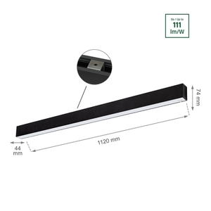 Allday Go 840 36 W 230 V 112cm 115st fekete érzékelő 2 év garancia small 5