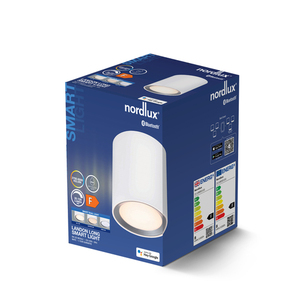 Nordlux Landon Smart Long 2110850101 fehér mennyezeti lámpa LED 8 W IP44 small 1
