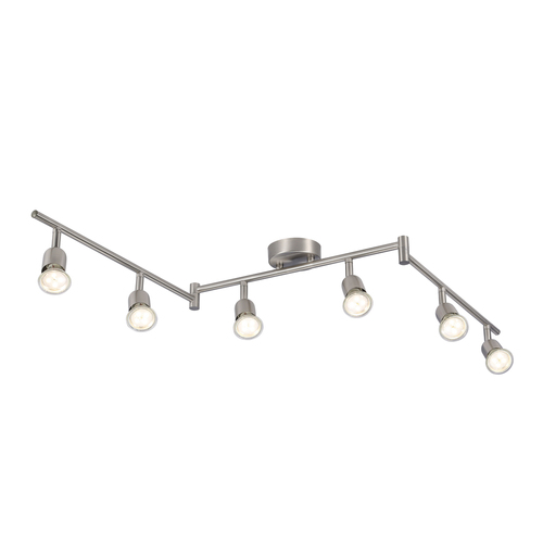 Jelölje be AVENUE mennyezeti lámpa Nordlux GU10 6x35W Fém csiszolt acél