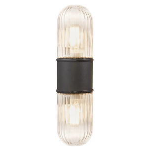 Kültéri fali lámpa KONYO Nordlux E27 2x40W fém fekete small 1