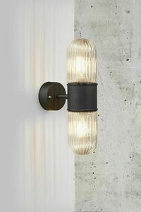 Kültéri fali lámpa KONYO Nordlux E27 2x40W fém fekete small 2