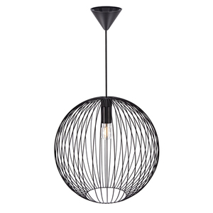 Nordlux Beroni 45 függőlámpa fekete E27 60 W, 45 cm-es fém búra small 2