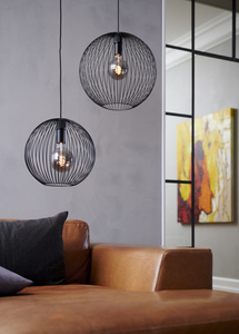 Nordlux Beroni 45 függőlámpa fekete E27 60 W, 45 cm-es fém búra small 0