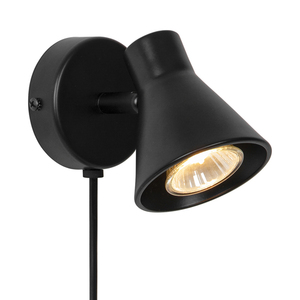 EIK Nordlux GU10 35W fém fekete fali lámpa. small 2