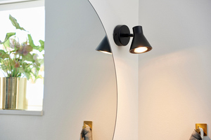 EIK Nordlux GU10 35W fém fekete fali lámpa. small 3