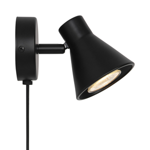 EIK Nordlux GU10 35W fém fekete fali lámpa. small 0