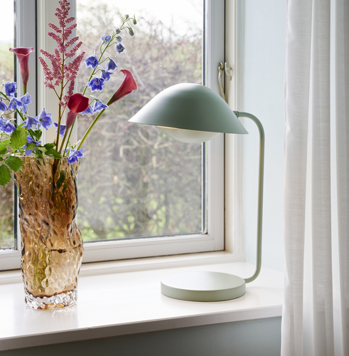 Jelölje be FREYA Nordlux E14 40W fém asztali lámpa porzöld színben