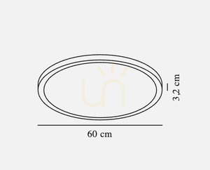 Plafond 60cm OJA Smart CCT LED - fekete - NORDLUX small 8