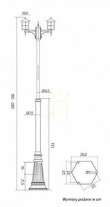 Kültéri állólámpa SU-MA Velence fekete patinás OGMWN 2 KW small 4