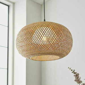 Függőlámpa Endon Bali fekete rattan E27 43 cm 101572 small 1