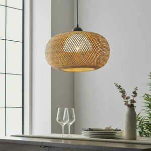 Függőlámpa Endon Bali fekete rattan E27 43 cm 101572 small 4