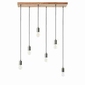 Függőlámpa Endon Stellan fa 6 fénypontos E27 LED 101684 small 7