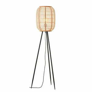 Állólámpa Endon Zaire fekete bézs fa szövet 132,5 cm 101687 small 0