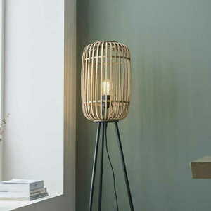 Endon Mathias fekete LED állólámpa acél-fa 128 cm E27 IP20 101774 small 3