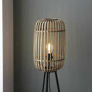 Endon Mathias fekete LED állólámpa acél-fa 128 cm E27 IP20 101774 small 4