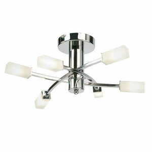 Mennyezeti lámpa Endon Havana 6 égős króm/fehér LED G9 45,6 cm small 0