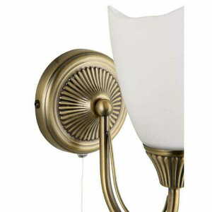 Fali lámpa Endon Haughton sárgaréz/fehér klasszikus E14 60W 2db? small 1