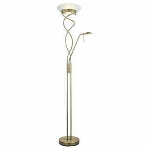 Endon Monaco állólámpa sárgaréz-fehér R7s LED 182 cm small 0